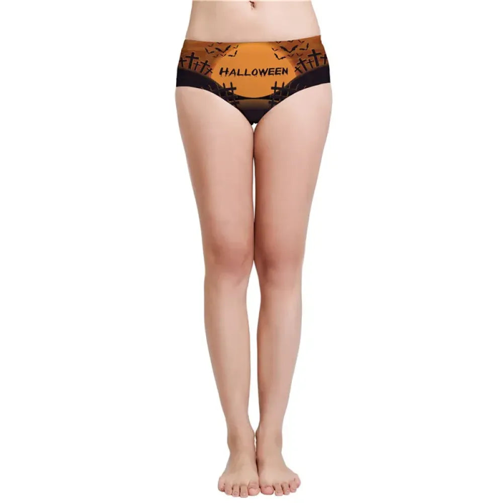 DeanFire Halloween Print Super Soft Low Rise Women’s